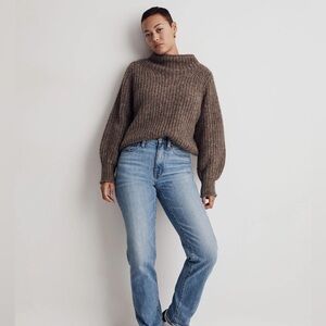 Madewell Brown Turtleneck Sweater